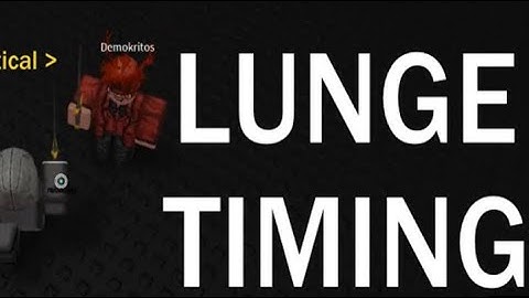 Lunge Timing - ROBLOX Sword Fighting Tutorial