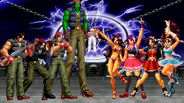 [KOF Mugen] Ralf Jones Team vs Athena Asamiya Team