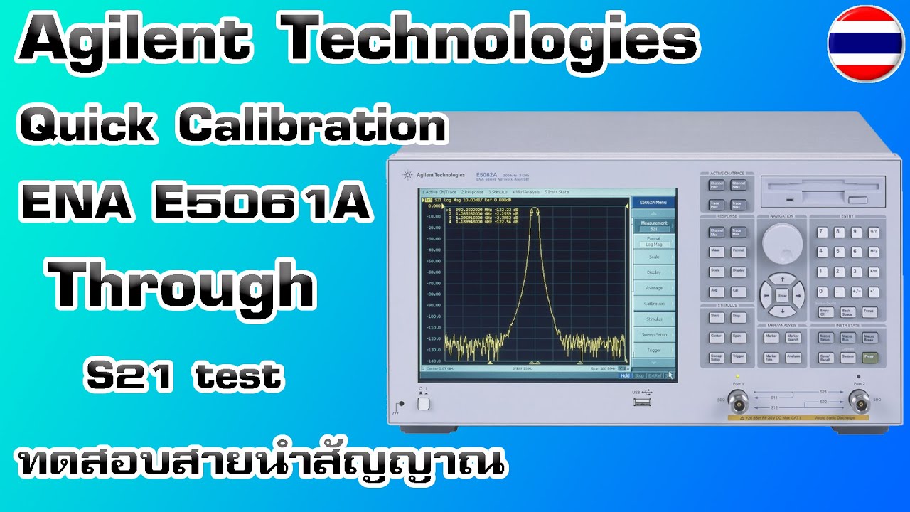 ENA Series E5061A Calibration S21(through)คาลิเบทแบบเร่งด่วน วัดค่า ...