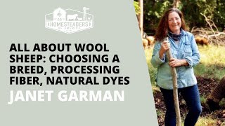 All About Wool Sheep: Choosing a Breed, Processing Fiber, Natural Dyes | Janet of Timber Creek Farm