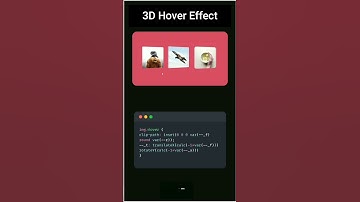 Image Hover 3D effect using CSS #shorts #css