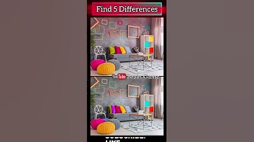 दिमाग है तो इन दोनो इमेज मे पाँच antar ढूढ़ कर comment मे बताओ #find #comment #shorts #iqtest
