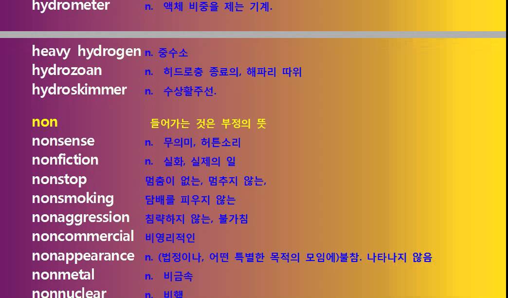 어원별 단어 etymology 13 pre hydro non cap post YouTube