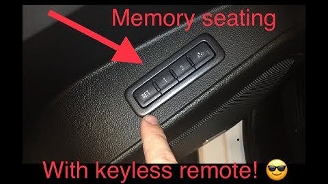 Memory seating and memory settings with keyless entry remote GMC yukon, chevy tahoe, suburban