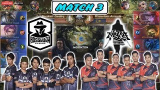 Alucard Fredo Bantai MYA !!! Bosskur vs MYA Match 3 - MPL MY/SG SEASON 3