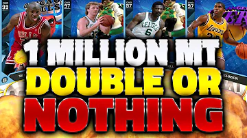 1 MILLION MT DOUBLE OR NOTHING!!!!1!!11!!!! - NBA 2K16 MY TEAM WAGER