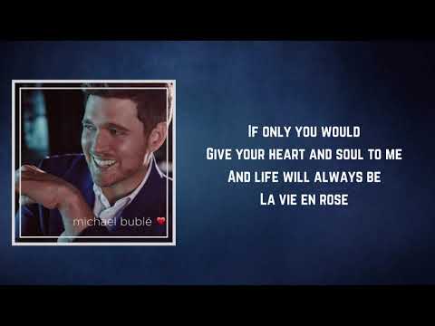 Michael Bublé - La vie en rose (Lyrics) feat. Cécile McLorin Salvant