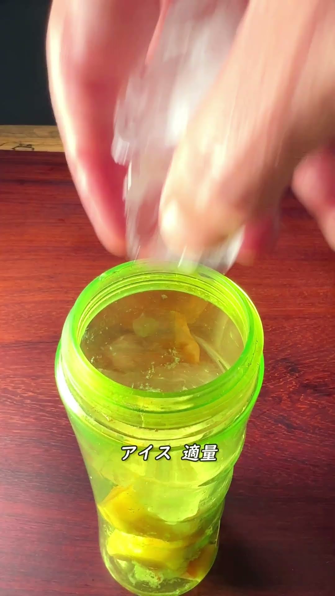 Knife with a Wooden Handle and Peach Smoothie #shorts - YouTube