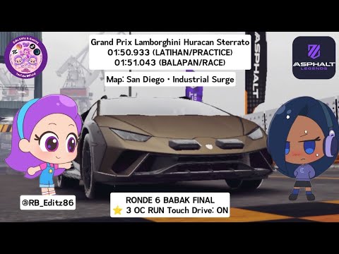 [1080p 🌈⭐] Asphalt Legend: GP Lamborghini Huracan Sterrato Final Round 6 • ⭐ 3 OC RUN Touch Drive