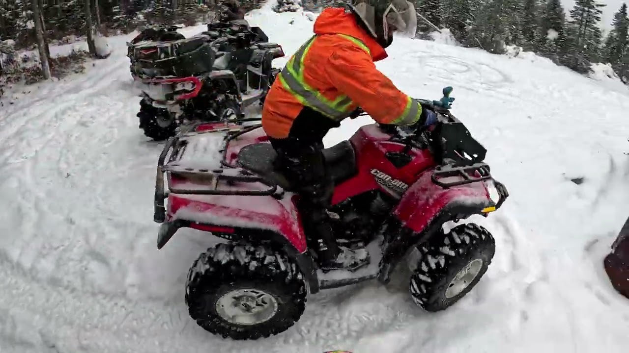 Heavy Snow Ride & The Reborn Outlander 800’s FIRST Run! -Part 1