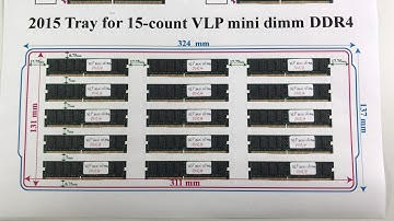 packaging esd tray DDR4 VLP mini dimm