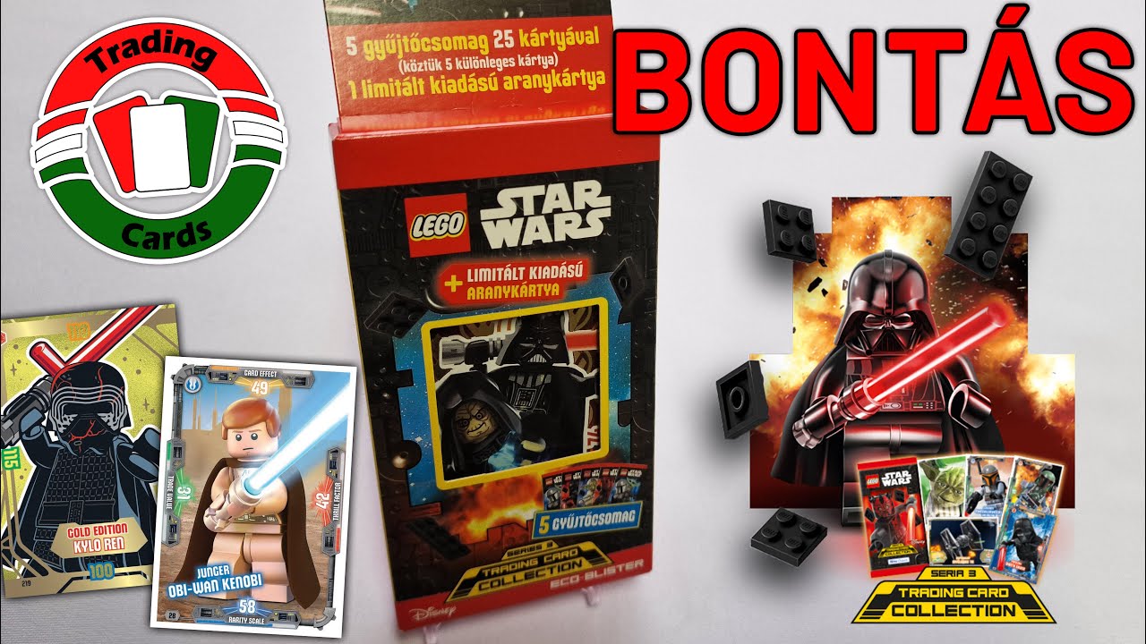 Lego Star Wars Trading Cards Series 3 Eco Bliszter Bontas