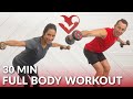 30 minute full body dumbbell workout at home strength training  total body workouts with weights