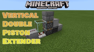 Vertical Double Piston Extender 1.16 For Minecraft Bedrock ( Compact Easy )