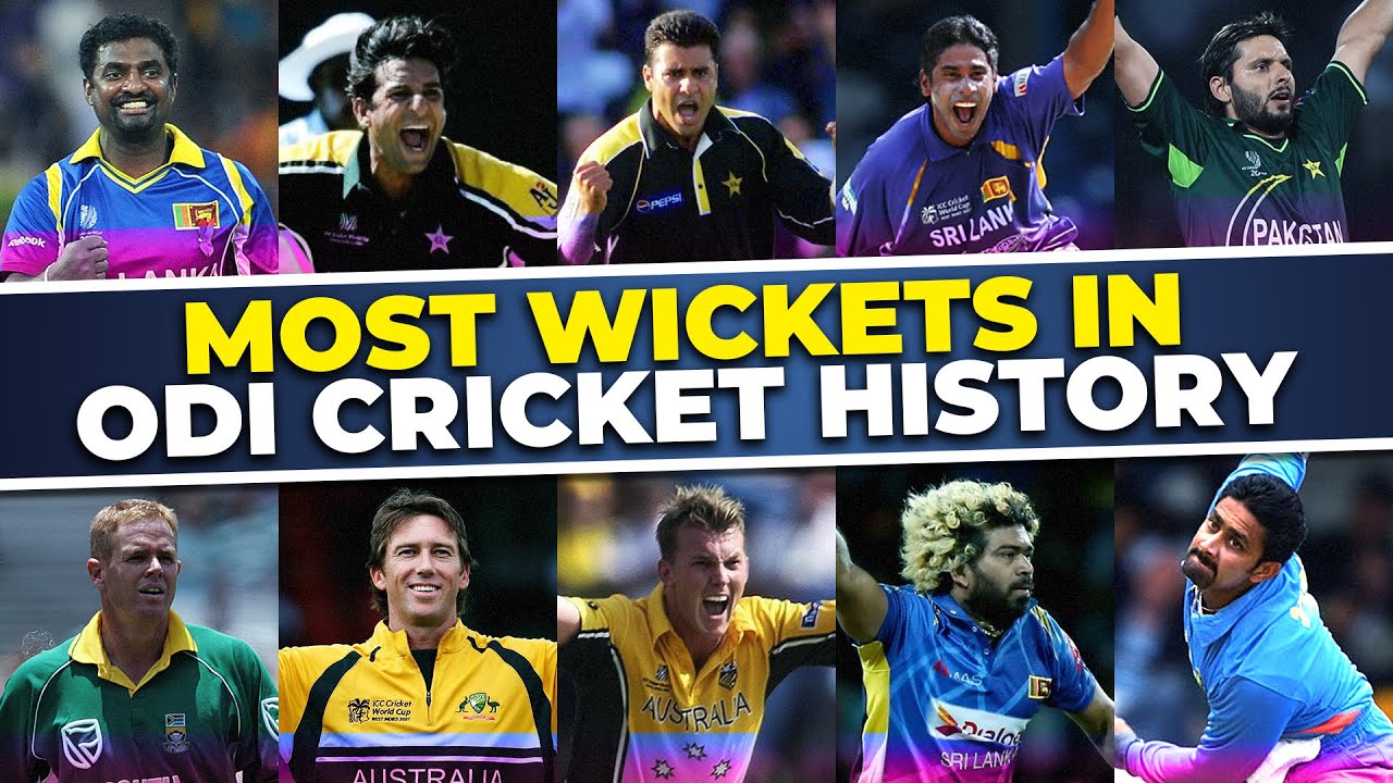 Top 10 Most Wickets in ODI Cricket History | Bowling Records | ODI Records