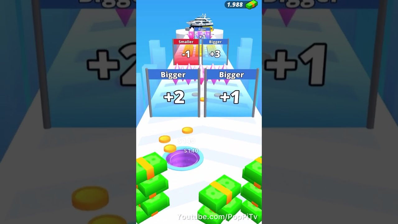 Money Hole 3D - All Levels Gameplay Pop Pi (Levels 6-10)