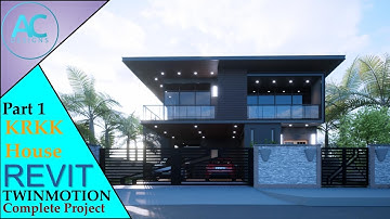 KRKK House | Part 1 | Complete Step By Step Project | Revit and Twinmotion Tutorial