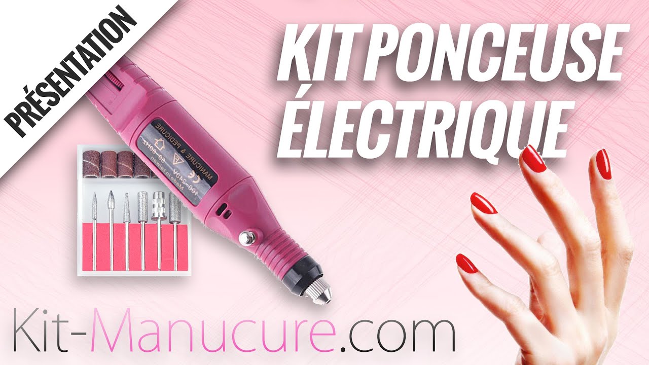 Ponceuse électrique manucure rose 