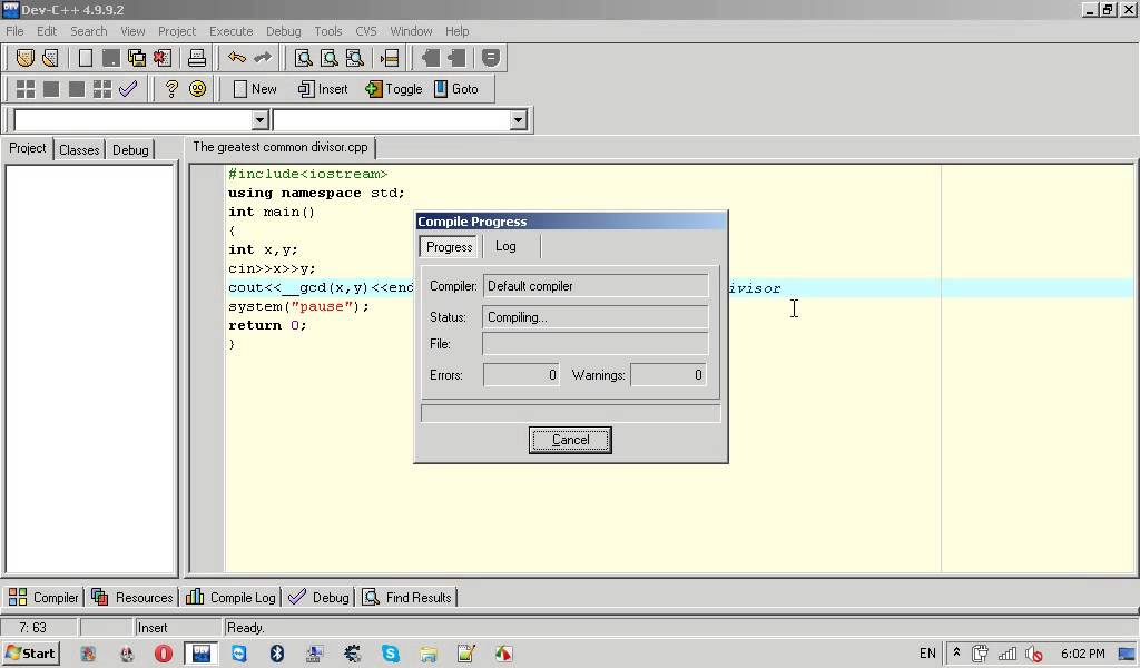 C++ The greatest common divisor - YouTube