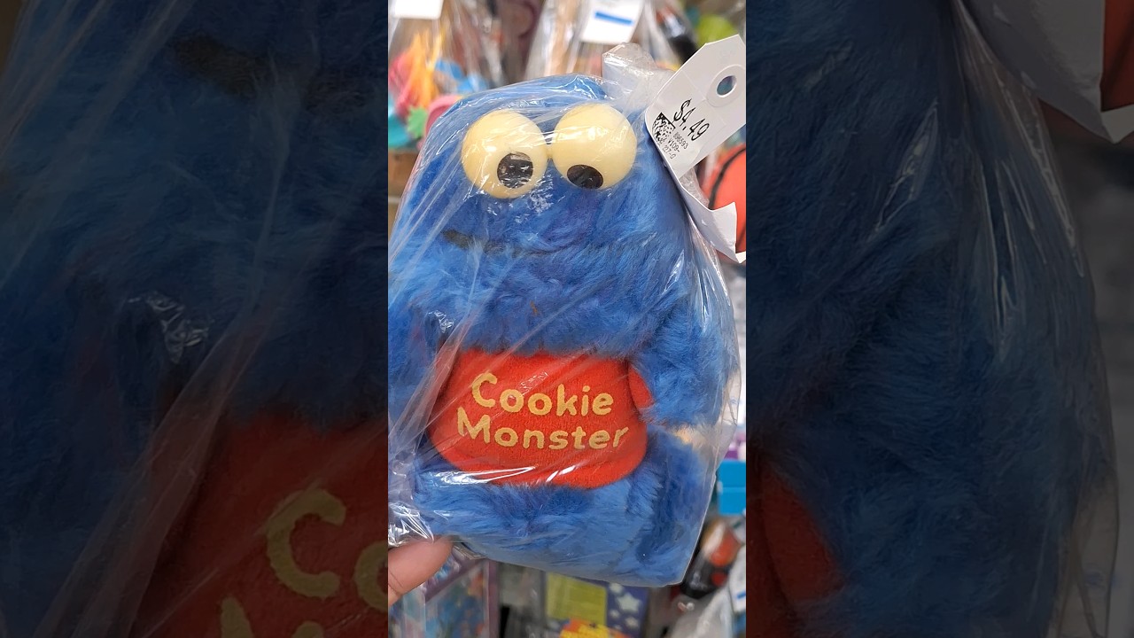 Sesame Street Cookie Monster plush plushie collectible vintage toy item 