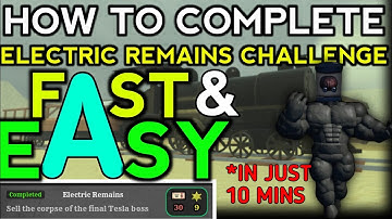 [NEW]How to complete ELECTRICAL REMAINS CHALLENGE easily with OP SCRIPT!!!