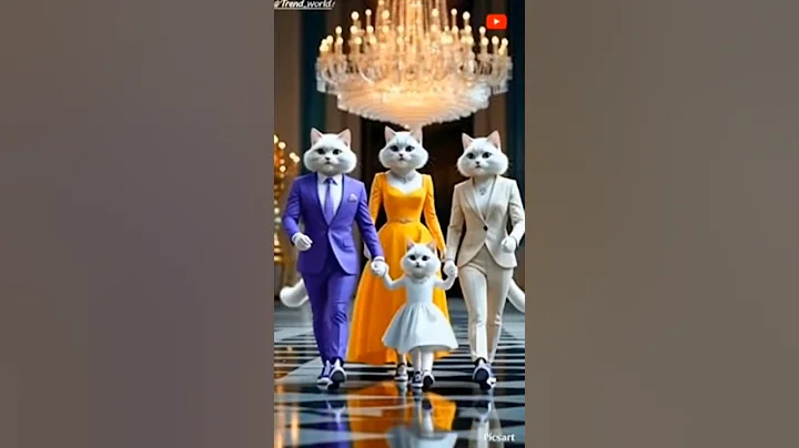 Cute kitten With Parents 😻😺 #cat #catstory #petlovers #ytshortsindia #catlovers #aiart #ai