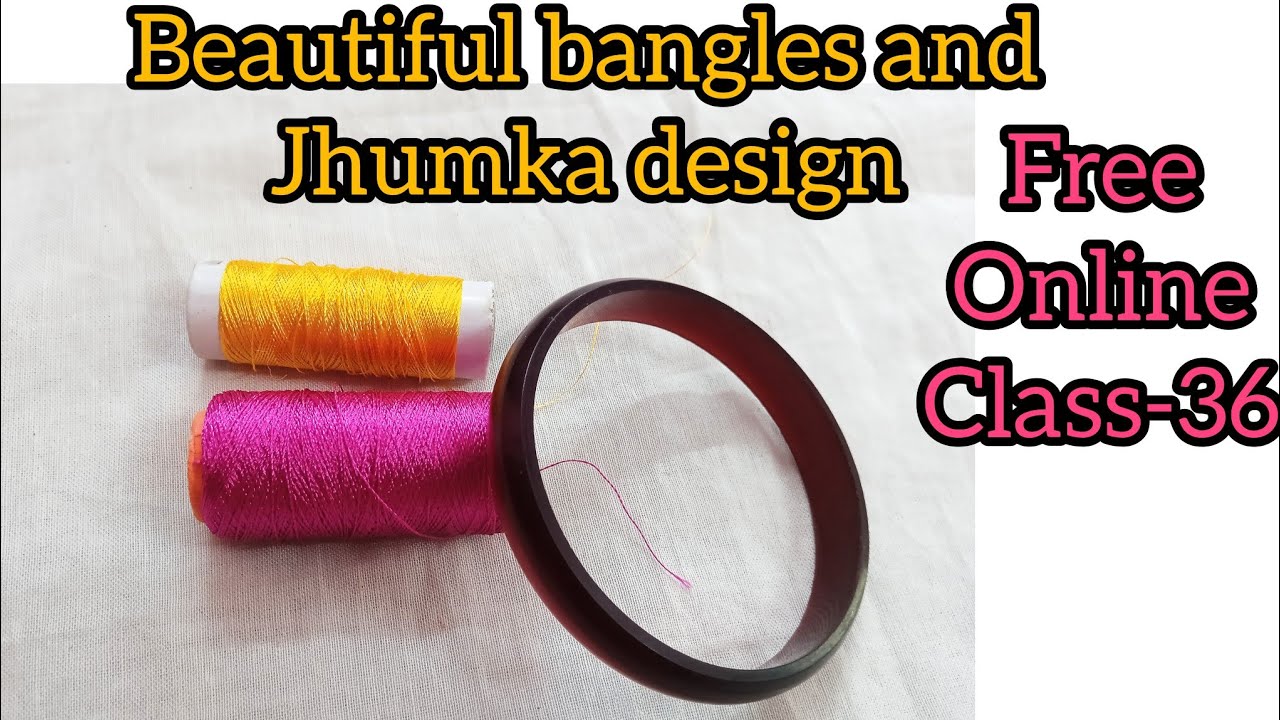 class-36 /beautiful bangles and jhumka design /zigzag bangles /zigzag jhumka