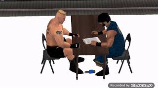 Brock lesnar and jindar mahal signature for surviver  match screenshot 5