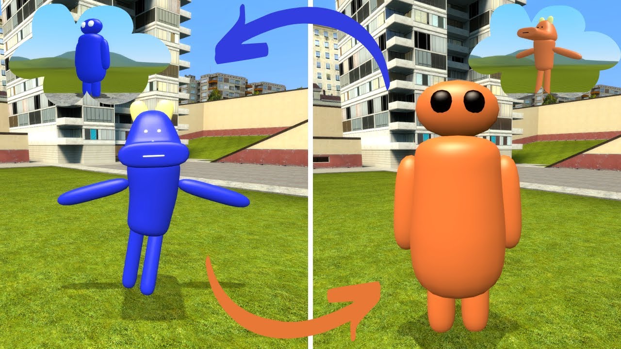 WHAT IF 3D MEMES v8 CHANGED COLORS 2 BY 2 IN Garry's Mod