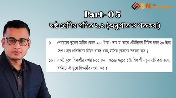 Class 6 Math 2.2 ll (Part-05) ষষ্ঠ শ্রেণির গণিত অনুশীলনী ২.২ অর্ধবার্ষিক পরিক্ষা ২০২৫ নতুন কারিকুলাম
