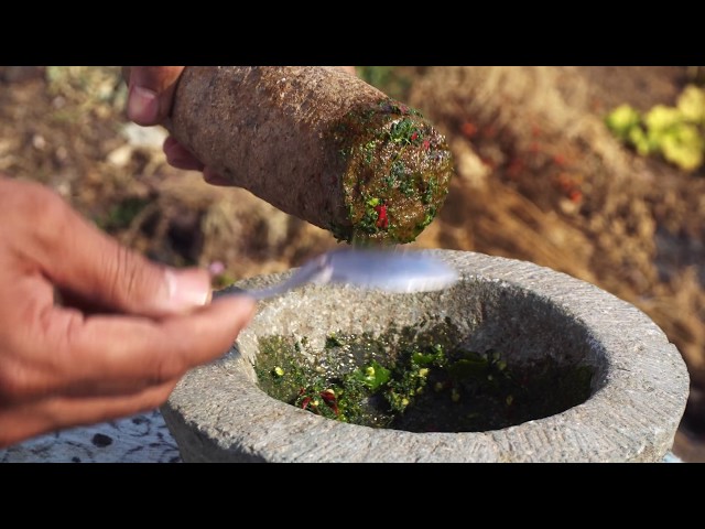 Palak Pakora Recipe | Cooking at Farm in India | Indian Village Food By Nikunj Vasoya