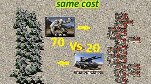 Brute vs Apocalypse - Same Cost Battle: Red Alert 2