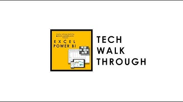 Tech Walkthrough  Data Modelling & Data Visualization Training