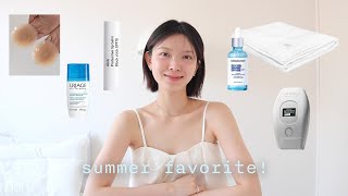 여름철 삶의 질 상승템 🌬️🌞 친구들이 다 따라 산 여름 모달 이불, SPF 립밤, 여름 히알루론산 세럼, 가정용 제모기, 신박한 니플패치, 데오드란트까지-*