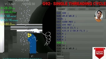 # G92/G78  SINGLE THREADING CYCLE WITH PRACTICAL BY VIJAY SIR 8750725636