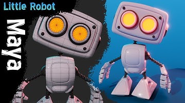 3D Modeling a Little Robot in Maya - Hard Surface Tutorial