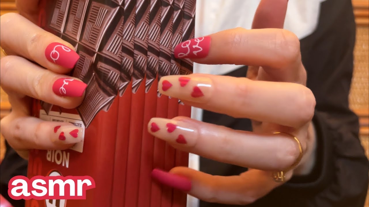 ASMR 🍫 Valentines Day ❤️ Tapping & Scratching