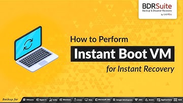 How to perform Instant Boot VM for Instant Recovery