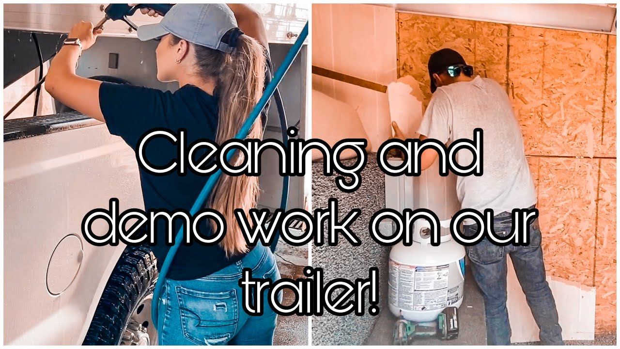 Washing Our Rig + Trailer Demo Part 1 - YouTube