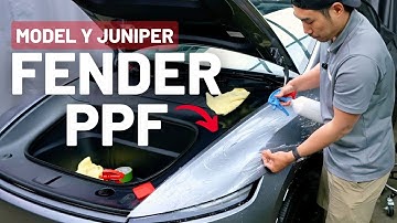 How To Install DIY PPF On Fender Of Model Y Juniper Refresh 2026+