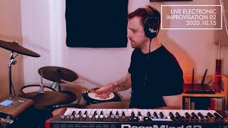 Live Electronic Improv #02 (Ambient, IDM, Downtempo) - Looping with Boss RC-505, DM12, & Drums