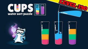 Cups Water Sort Puzzle Level 190 / All Levels Gameplay Android ios