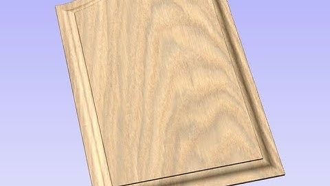 Vectric V10 Tutorials | 2D-gereedschapspaden | Verhoogde paneeldeur