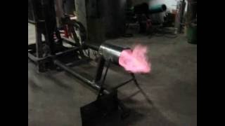 (BIOLEXIS) Biomass Gasifier fires using sekam padi fuel in INDONESIA