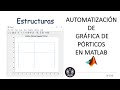 Estructuras Automatización de gráfica de pórticos en Matlab método de rigidez