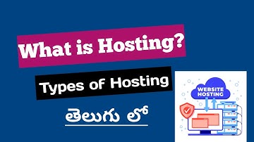 What is Hosting? and Types of hosting Full information 2023 Telugu