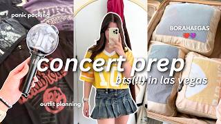 CONCERT PREP VLOG | bts arirang in vegas!! *packing, outfit planning, custom nails, army borahaegas*