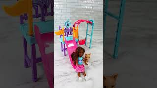 놀이터 장난감 Barbie Chelsea Slide Swing Toys Satisfying with Unboxing & Review Toy ASMR