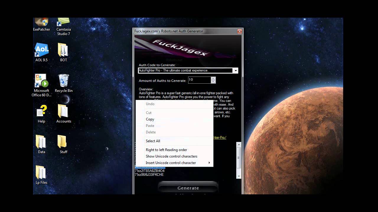 Rsbots auth generator 100 real working auths a must get