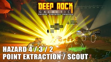 [Deep Rock Galactic] Hazard 4 C3 L2 Point Extraction Solo Scout Playthrough